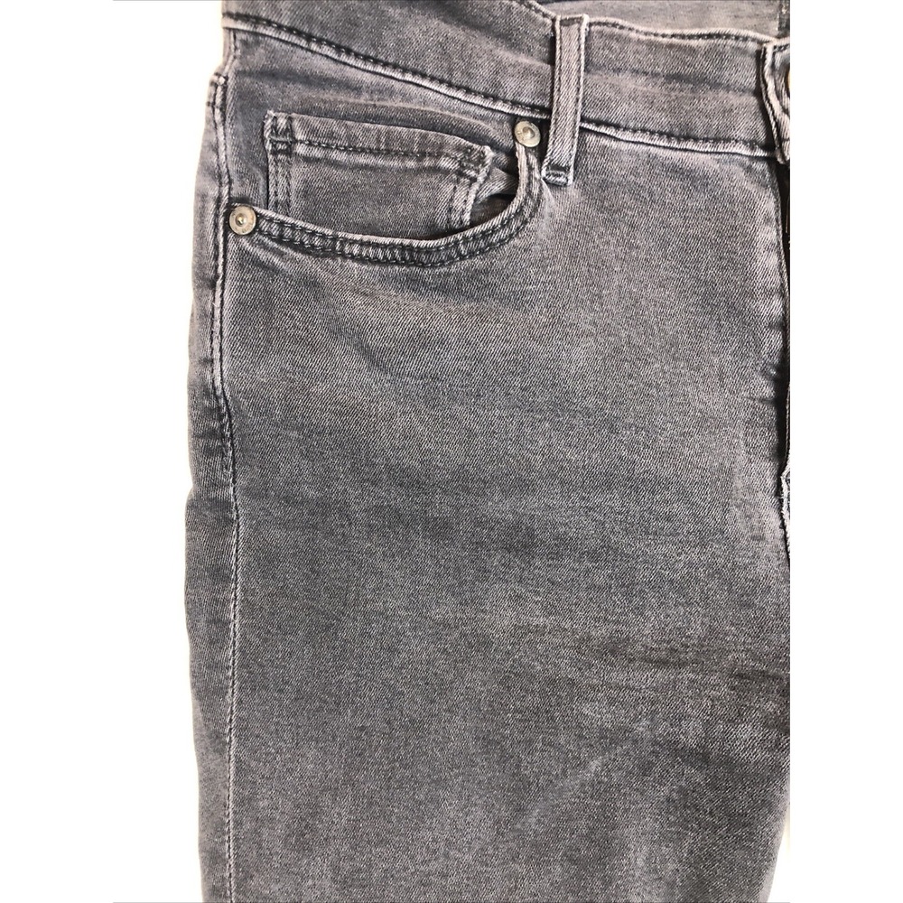 Loft Jeans Women's Size 27/4 Denim Faded Black Gray Modern Skinny Ankle Buttons - Picture 5 of 14